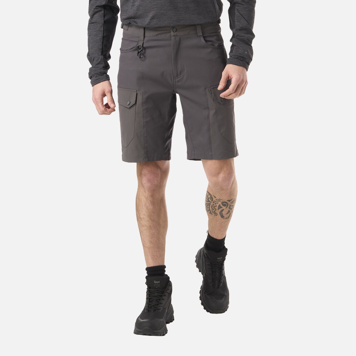 LIPPI - Short Hombre Lennox Q-Dry Shorts Gris Medio Lippi