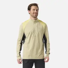 LIPPI - Polerón Hombre Egger 1/4 Zip Verde Manzana