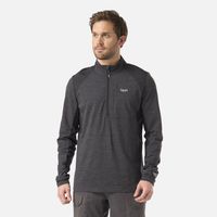 Polerón Hombre Egger 1/4 Zip Negro