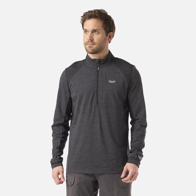 Imagen 1 del producto Polerón Hombre Egger 1/4 Zip Negro