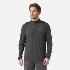 LIPPI - Polerón Hombre Egger 1/4 Zip Negro