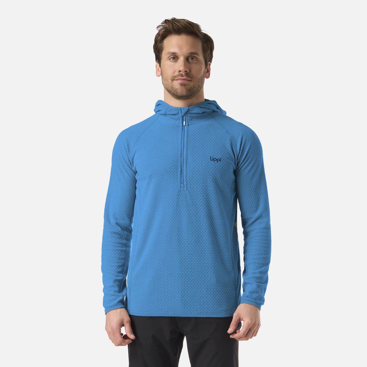 LIPPI - Polerón Hombre Jacaranda Nano-F 1/4 Zip Hoody Azul Oscuro Lippi