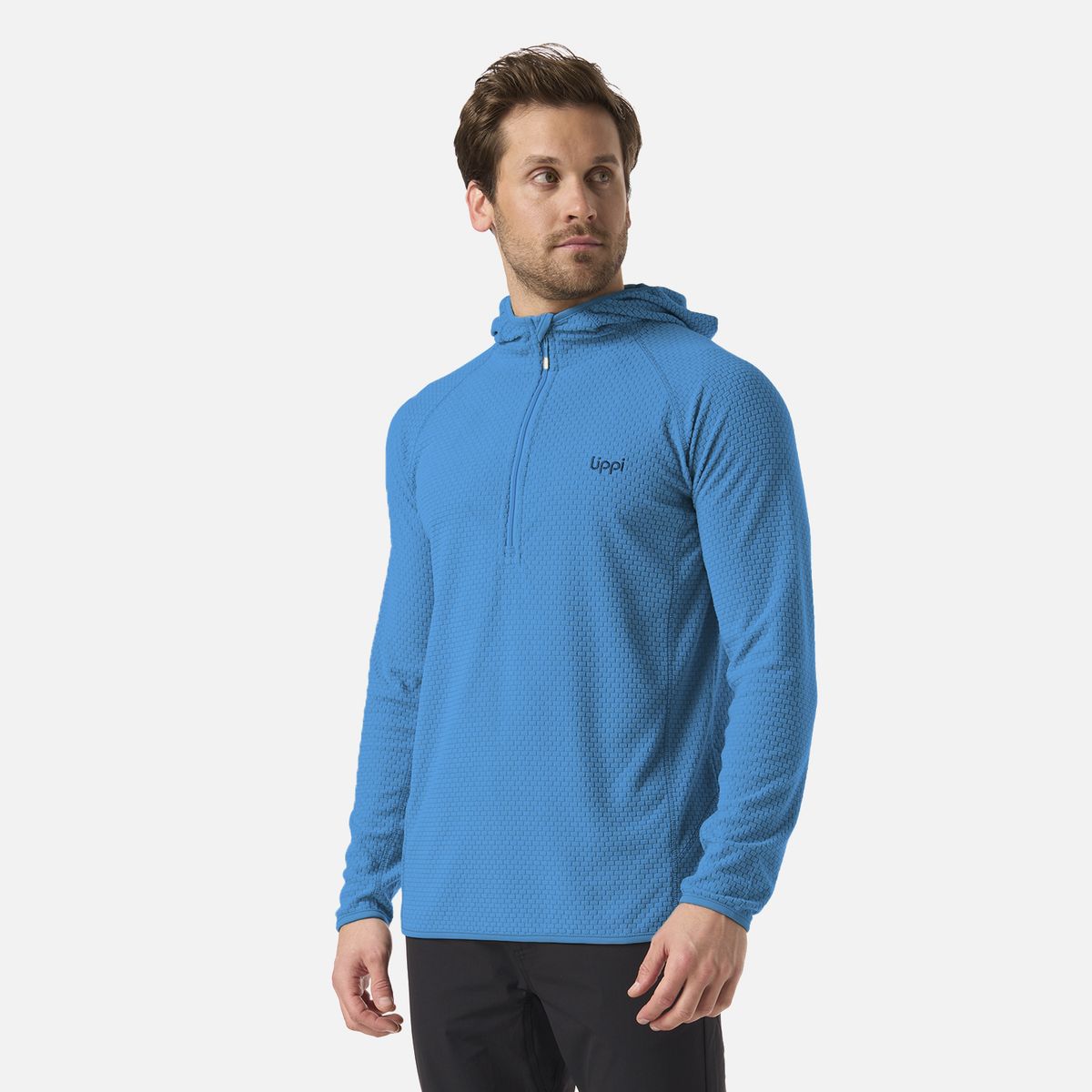 LIPPI - Polerón Hombre Jacaranda Nano-F 1/4 Zip Hoody Azul Oscuro Lippi
