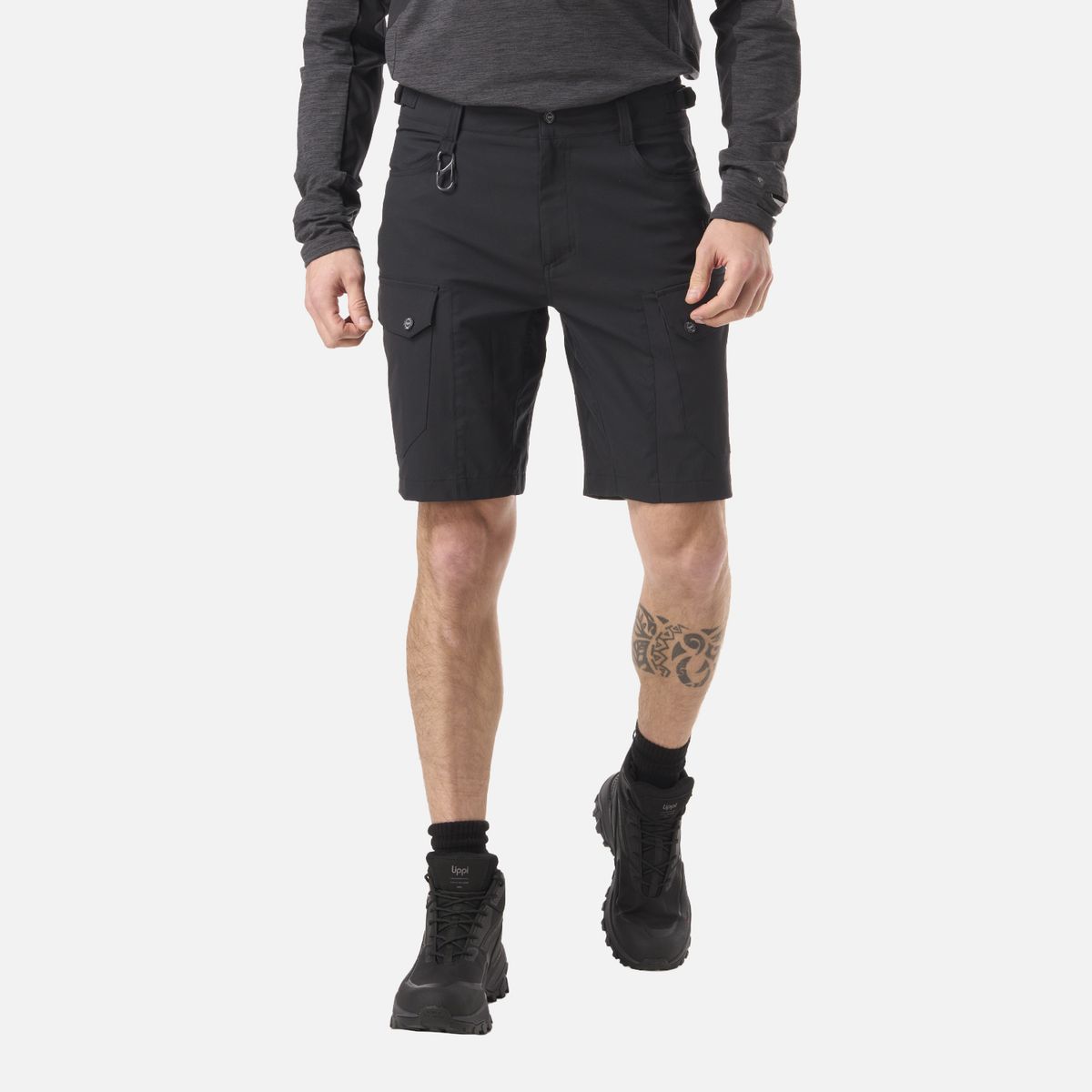 LIPPI - Short Hombre Lennox Q-Dry Shorts Negro Lippi