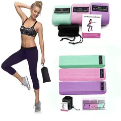 MOVI - Set 3 bandas de resistencia para glúteos y piernas