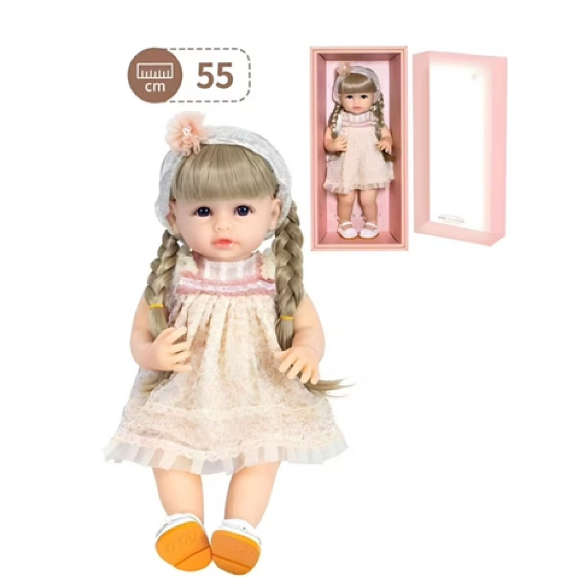 GENERICO - Muñeca Infantil Bebé Realista