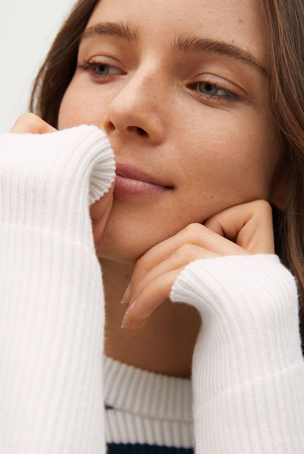 MANGO - Sweater Rayas Botones Smelania Mujer