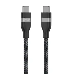 ANKER - Cable USB-C a USB-C 240W 90cm, Carga Rápida, Trenzado Reciclado, Compatible MacBook, iPhone 15, Samsung, Laptop, Negro