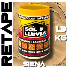 SOL Y LLUVIA - RETAPE PARA MADERA Y MUEBLES INTERIOR EXTERIOR SOL Y LLUVIA® SIENA 1,3 KG