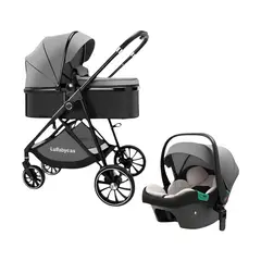 LUBABYCAS - Coche Travel System Toldo 360°Gese Baby Gris
