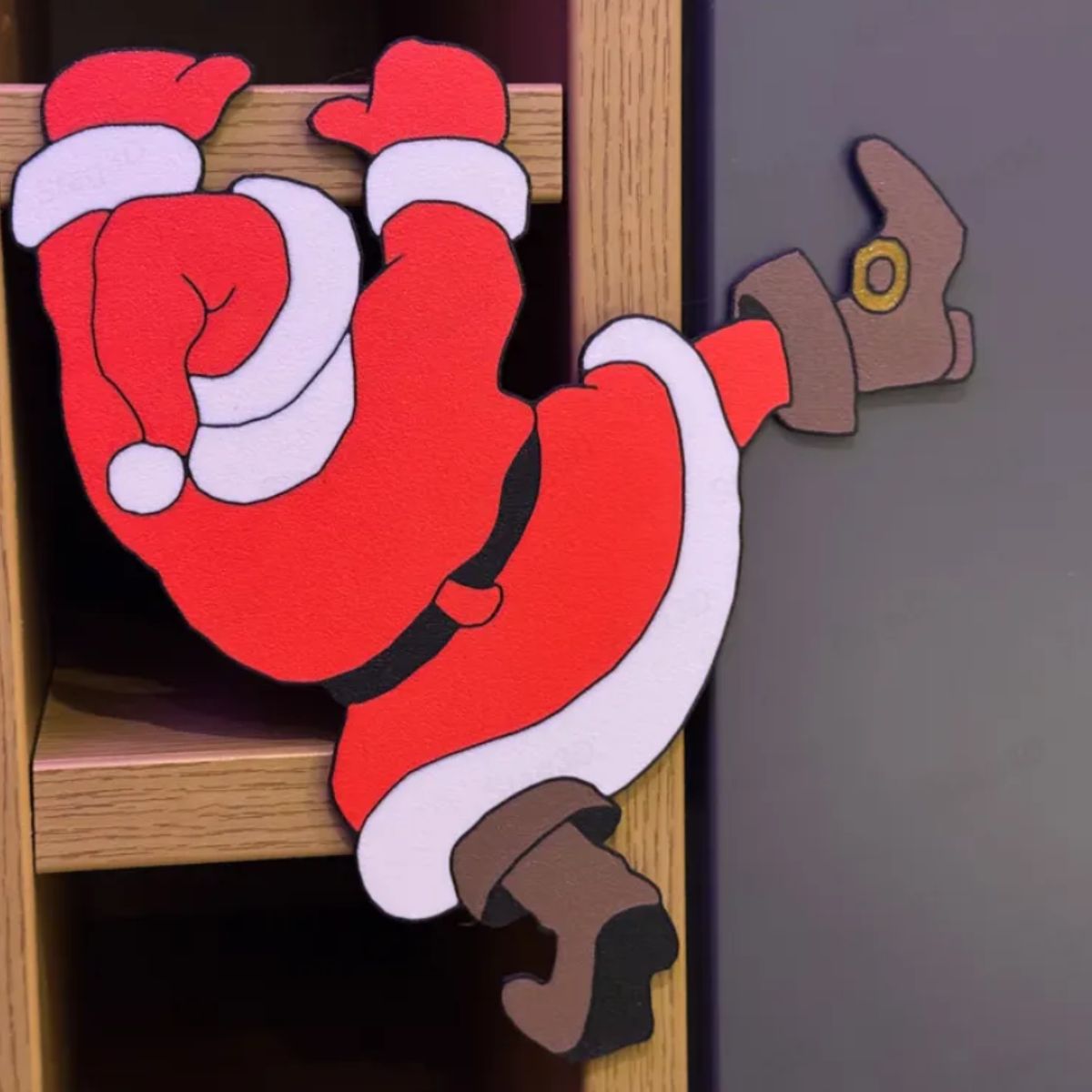 GENERICO - Decoración navidad para estantería - Santa Claus