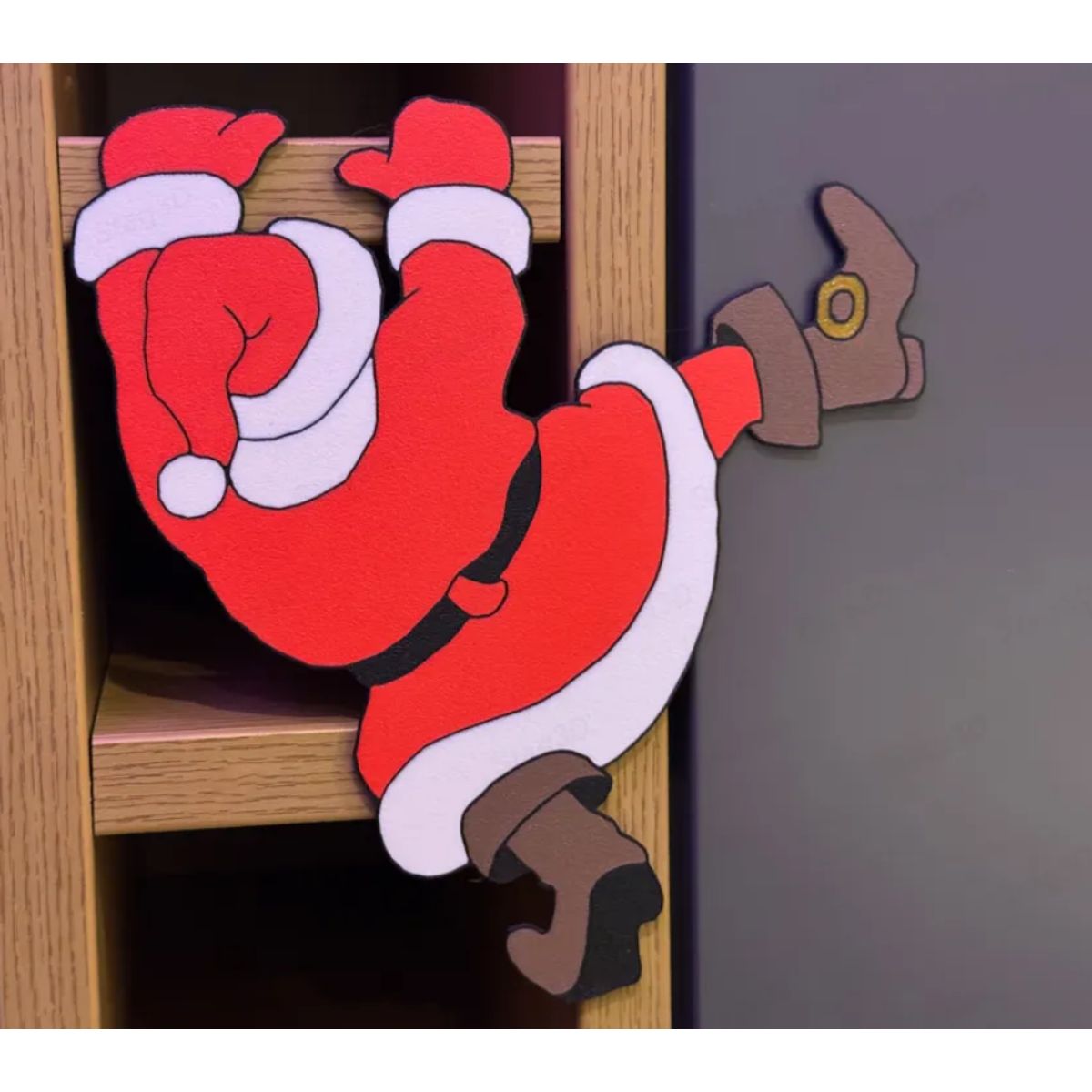 GENERICO - Decoración navidad para estantería - Santa Claus