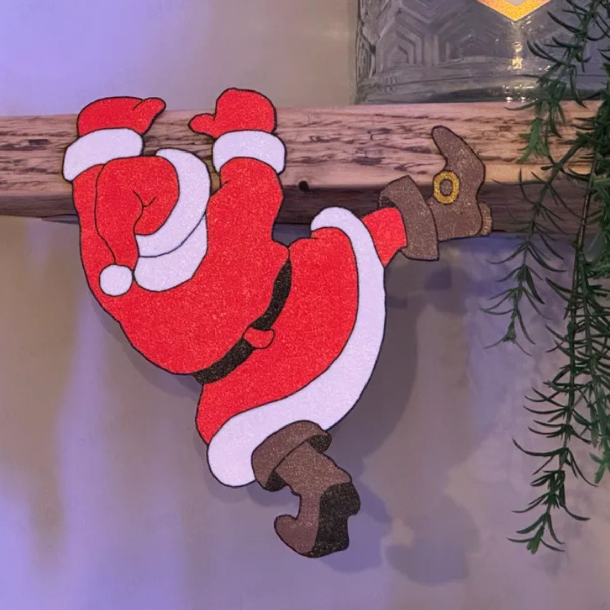 GENERICO - Decoración navidad para estantería - Santa Claus