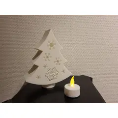 GENERICO - Portavelas de Árbol de Navidad Moderno
