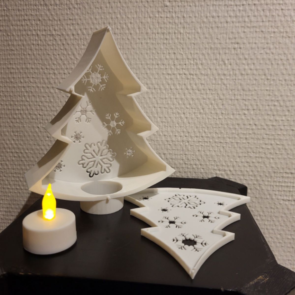 GENERICO - Portavelas de Árbol de Navidad Moderno