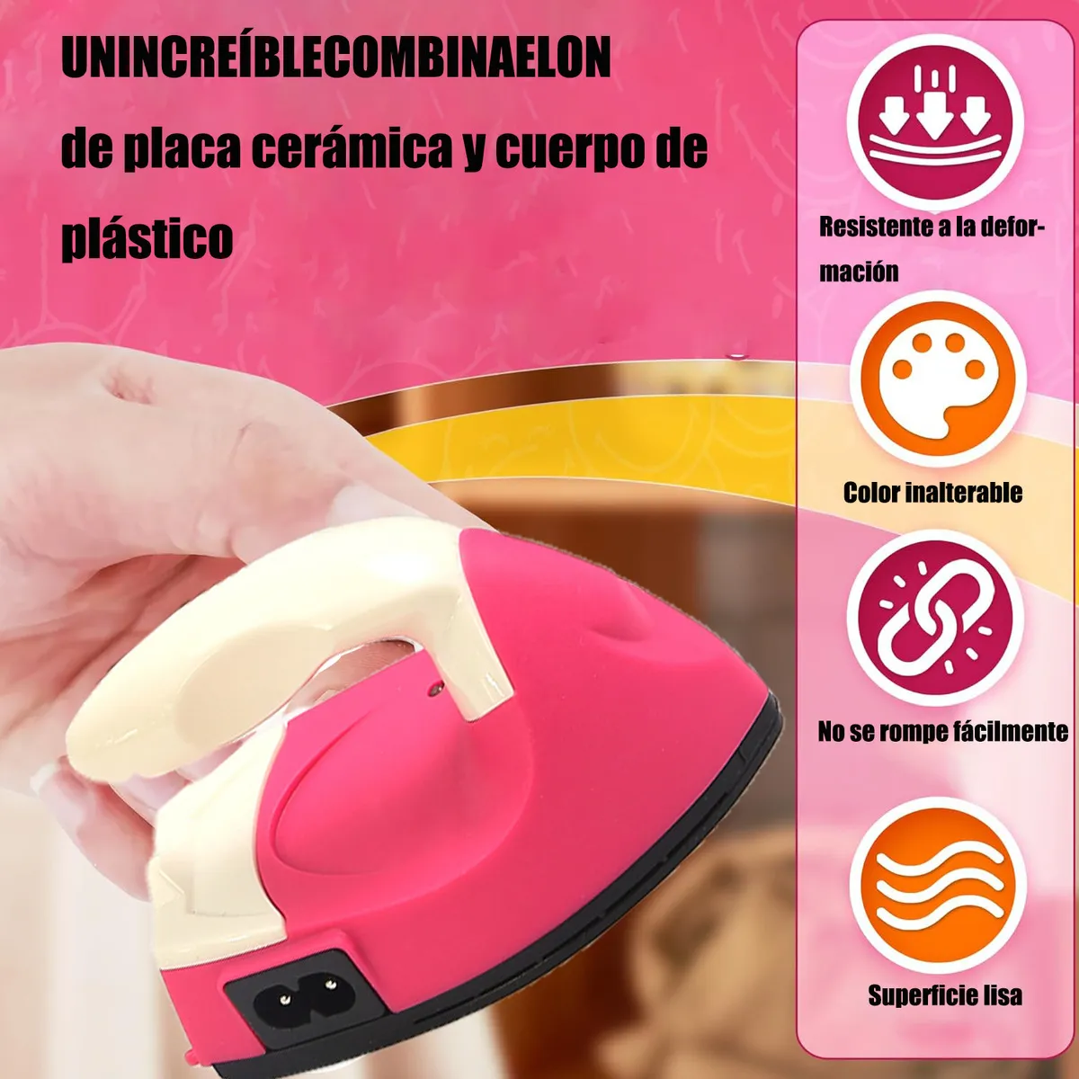 GENERICO - Mini Plancha Para Manualidades Portátil De Mano Regalo
