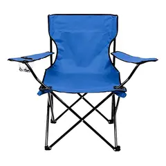 SUPERCENTER - Silla Plegable De Playa Camping Con Bolso De Porta VasosAzul marino
