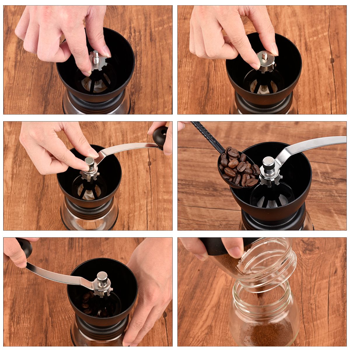 YAYKO - Molinillo De Café Moledor Manual De Granos Café Y Semillas