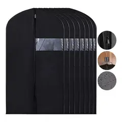 KUANGYE - Pack 6 Funda Cubre Vestido Traje Guarda Terno 100×60cm Negro
