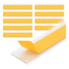 KUANGYE - 100cmx4.2cm Porta Fleje Adhesivo Tipo L Precio 10 Pcs