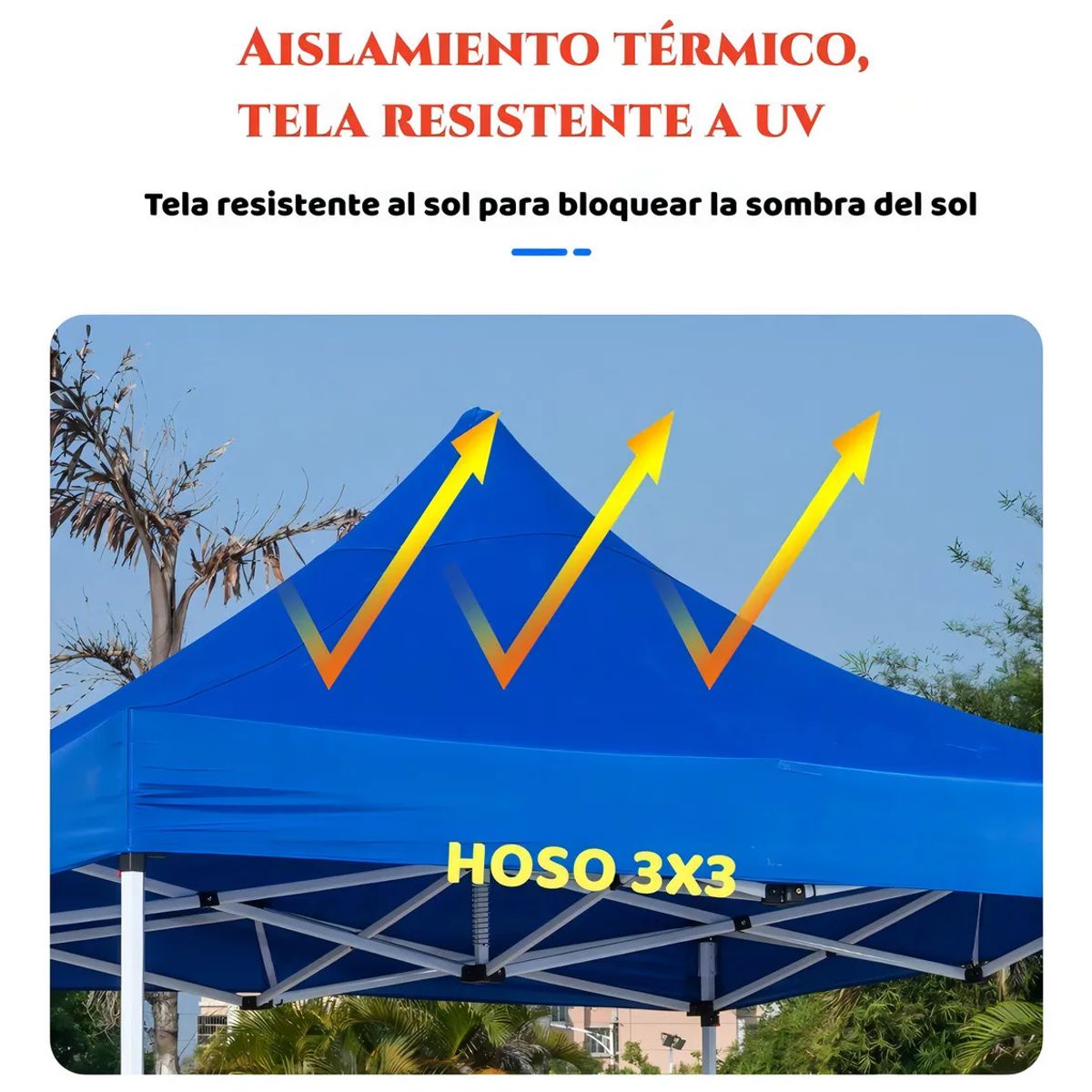 SUPERCENTER - Lona Carpa Para Toldo Impermeable Plegable-Azul
