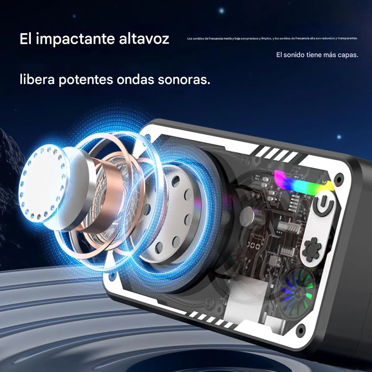 ATURE - Altavoz De Escritorio Portátil Para Exteriores Subwoofers