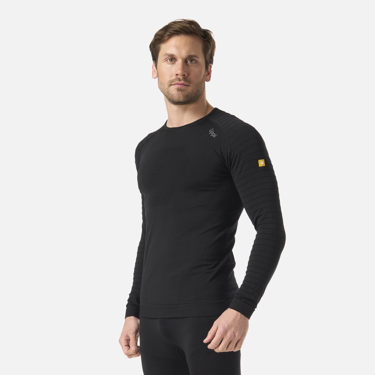 LIPPI - Primera Capa Hombre Skintec Active Warm Top Negro Lippi
