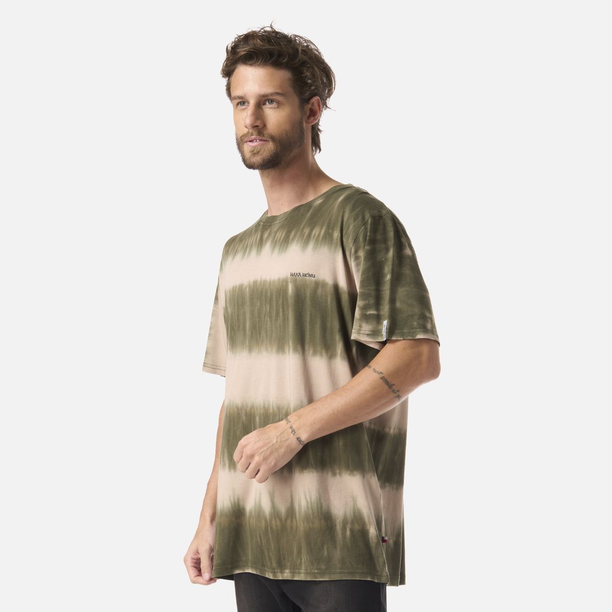 HAKA HONU - Polera Hombre Mamboo Taupe Haka Honu