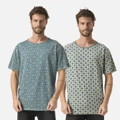 HAKA HONU - Polera Hombre Bi-curioso Print Azul Noche