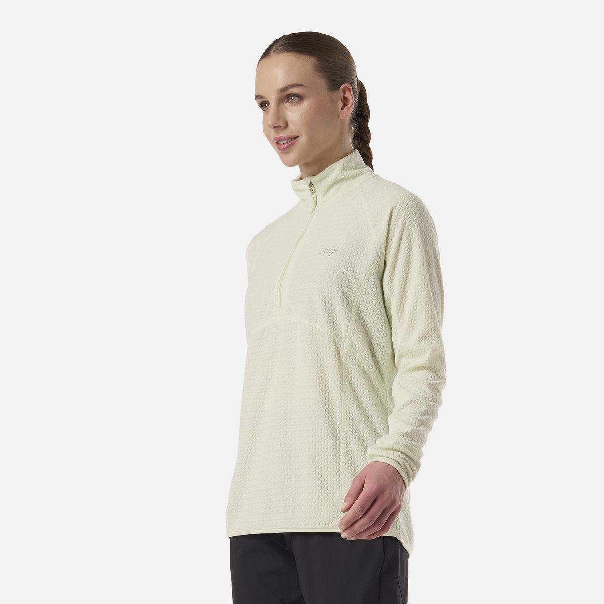 LIPPI - Polerón Mujer Jacaranda Nano-F 1/4 Zip Verde Claro Lippi