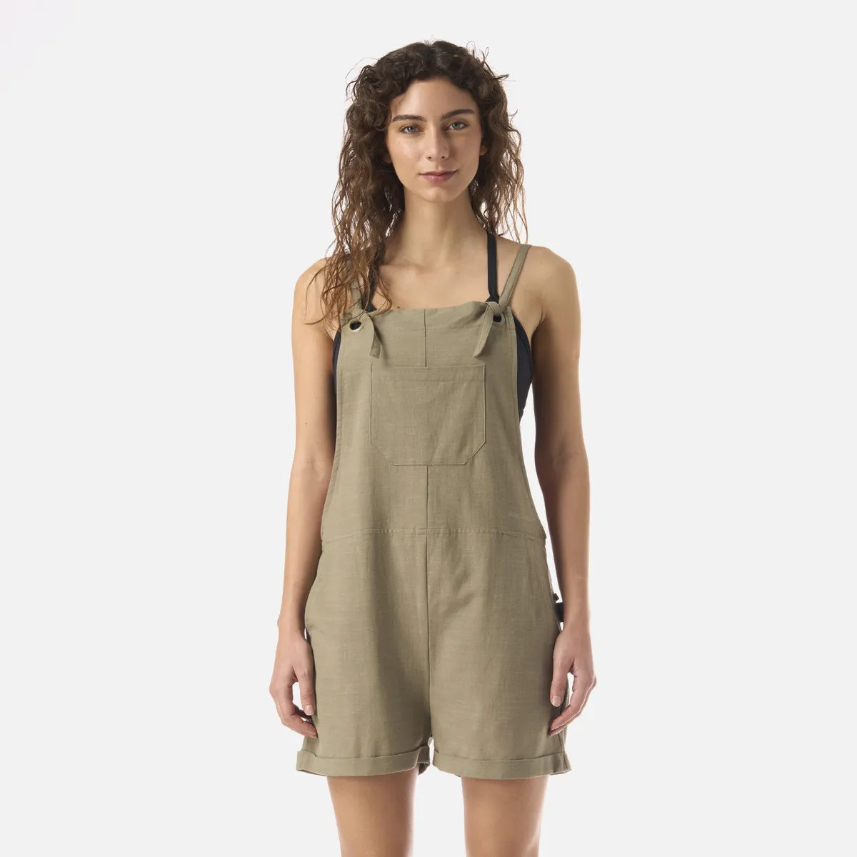 HAKA HONU - Jardinera Mujer Cultivadora Corta Verde Oliva Haka Honu