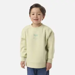 LIPPI - Polerón Niño Insigne Sweatshirt Oversize Gris Claro / Verde Agua
