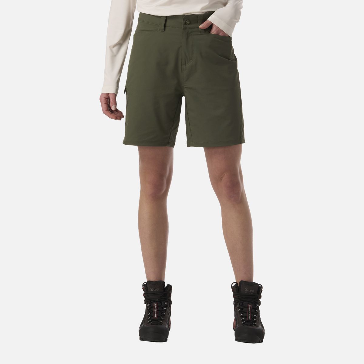 LIPPI - Short Mujer Puretrek Q-Dry Shorts Verde Musgo Lippi
