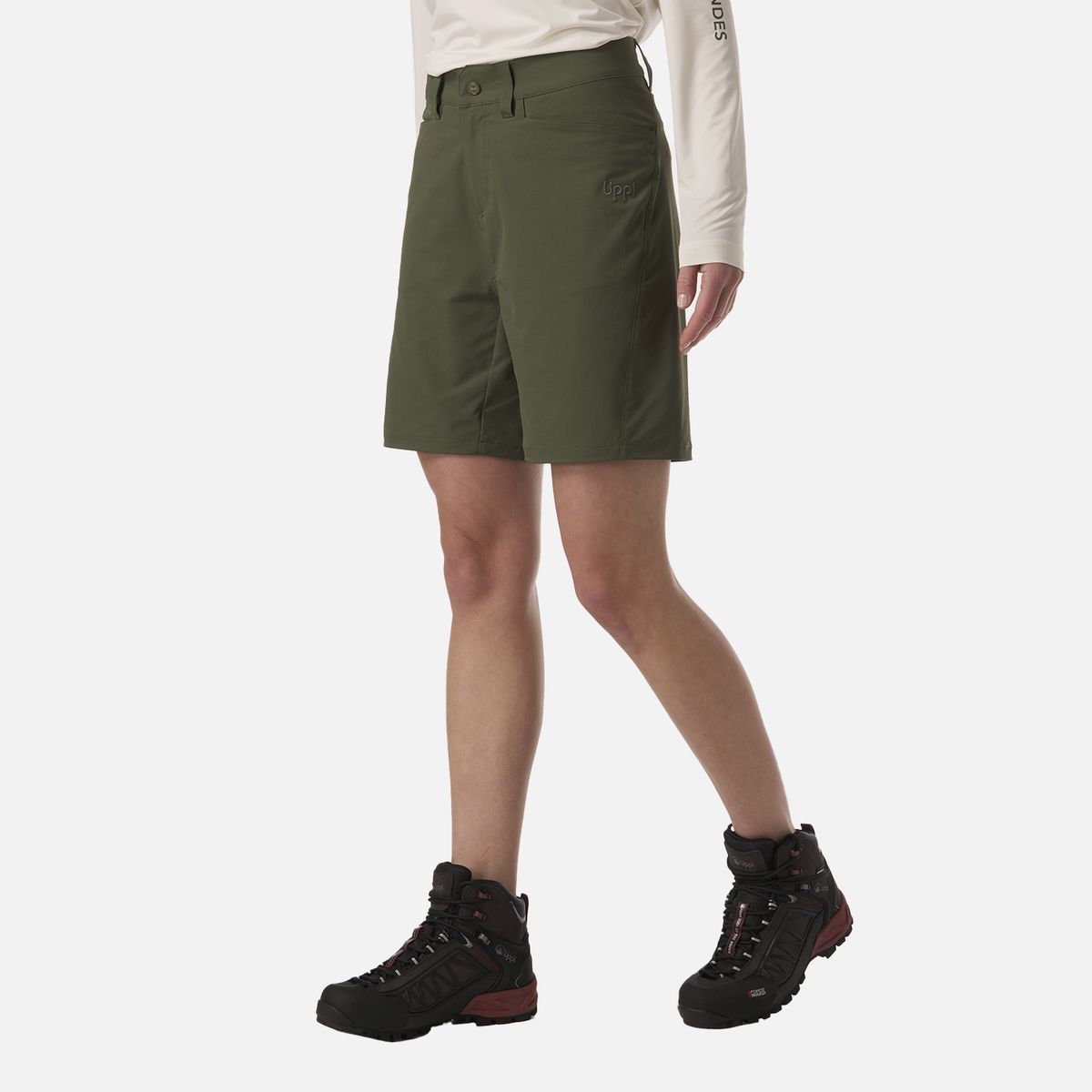 LIPPI - Short Mujer Puretrek Q-Dry Shorts Verde Musgo Lippi