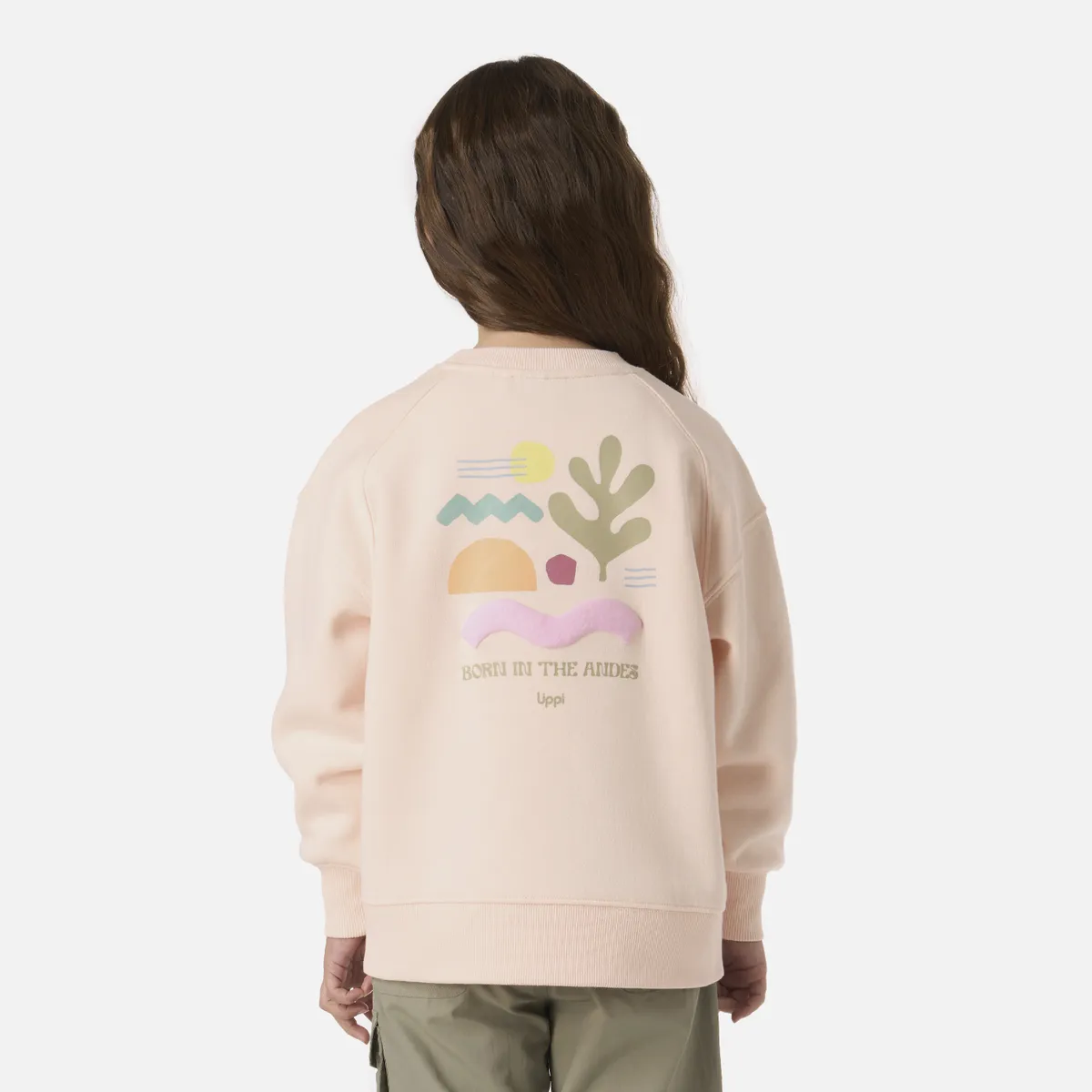 LIPPI - Polerón Niña Insigne Sweatshirt Oversize Damasco Lippi