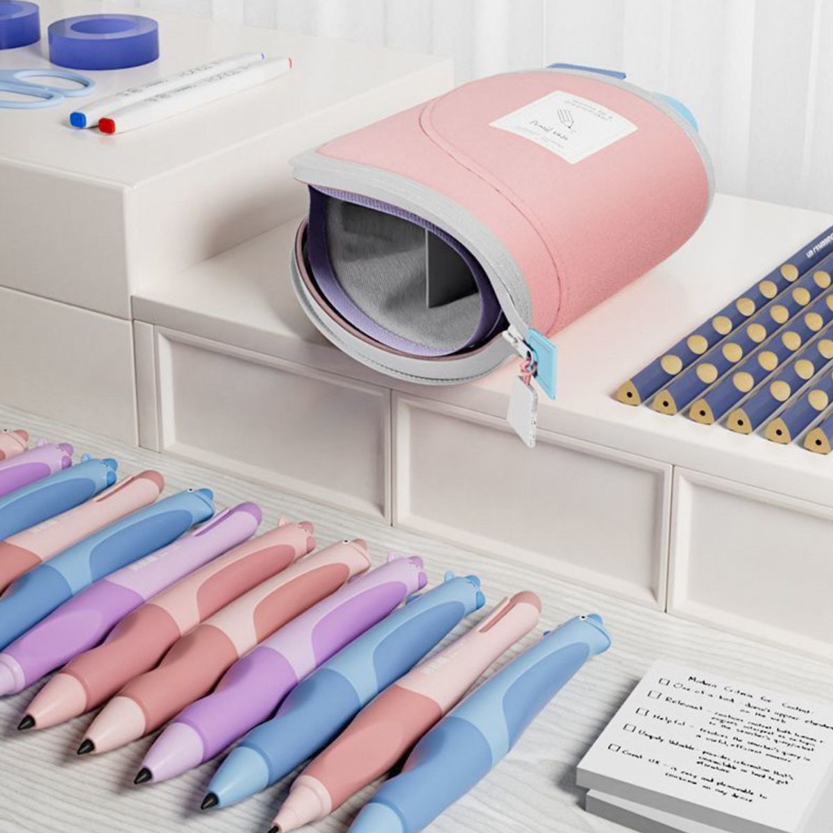 ATURE - Estuche Funda Multifuncional Para Lápices Con Gran Capacidad