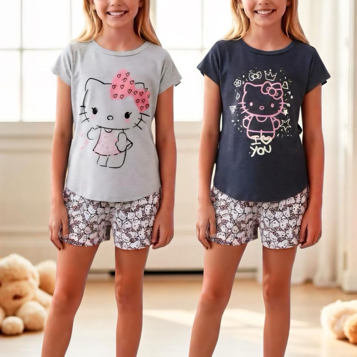 HELLO KITTY - Pack 2 Pijamas Niña Hello Kitty