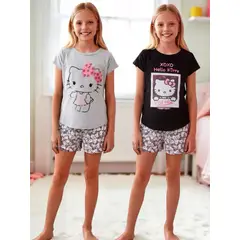 HELLO KITTY - Pack 2 Pijamas Niña