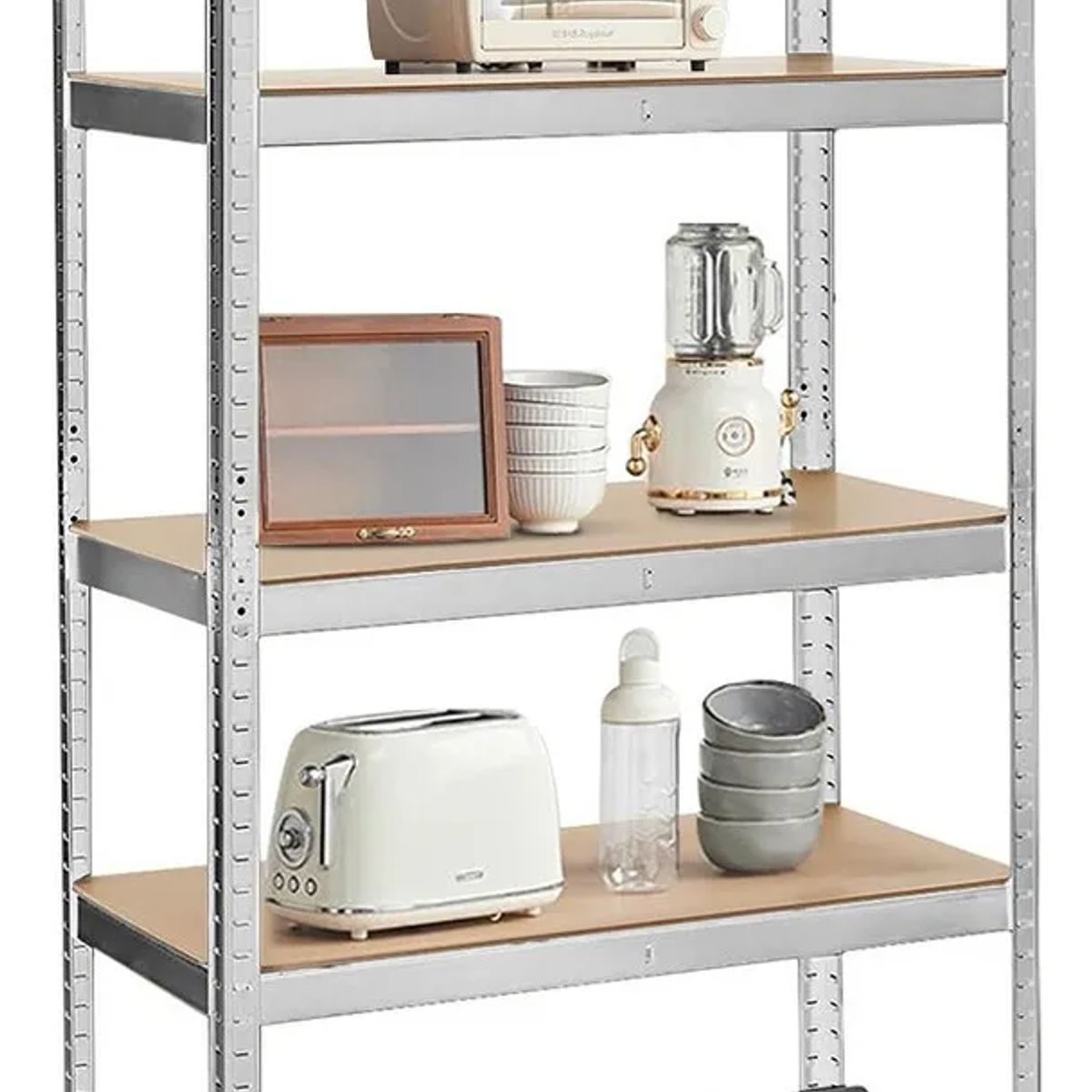 SUPERCENTER - Estante Metálico 150x70x30cm GalvanizadoPlateado