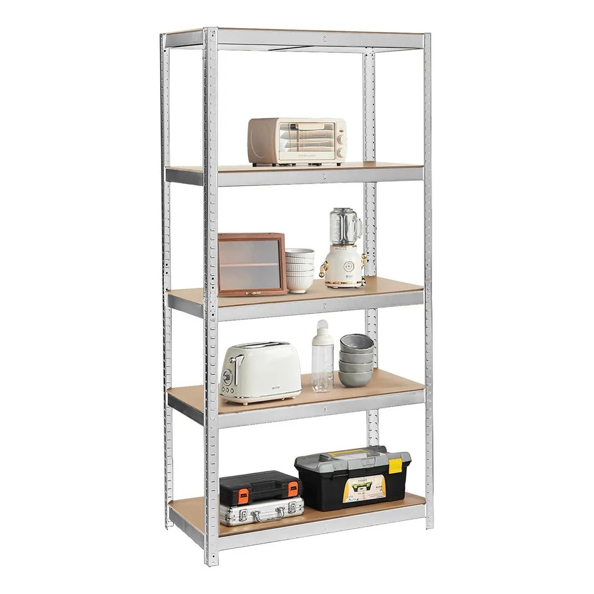 SUPERCENTER - Estante Metálico 150x70x30cm GalvanizadoPlateado