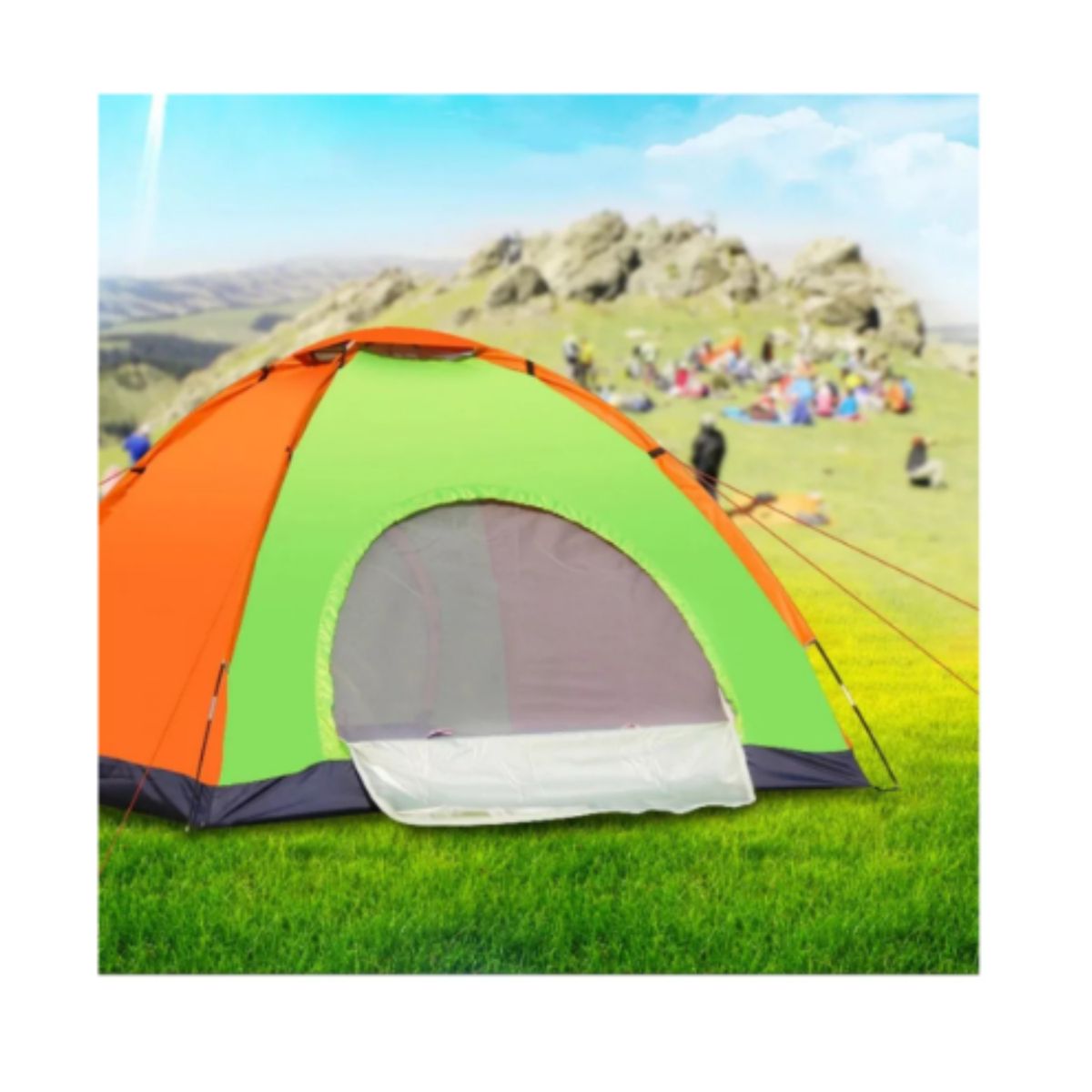 GENERICO - Carpa transportable Para 4 Personas Camping/playa Colores surtidos
