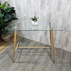 PANDALINO - Mesa Alta Bar Vitreo - Vidreo templado 120x60x105