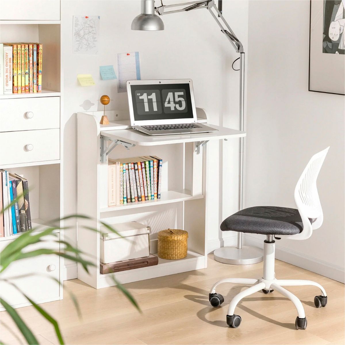 PANDALINO - Escritorio Focus Blanco - Multifuncional & Compacto