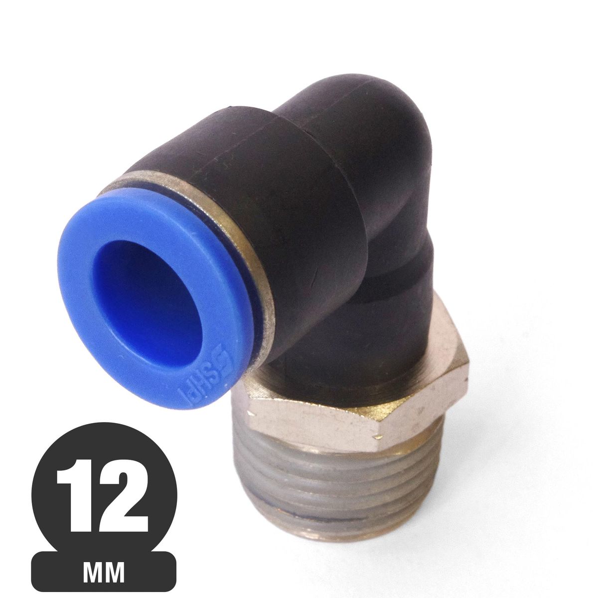 PUMA - Codo de Conexion Rapida 12 mm con Rosca HE 38 SPL 12-03