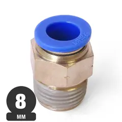 PUMA - Terminal de Conexion Rapida 8 mm con Rosca HE 38 SPC 8-03