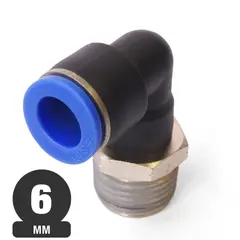 PUMA - Codo de Conexion Rapida 6 mm con Rosca HE 38 SPL 6-03