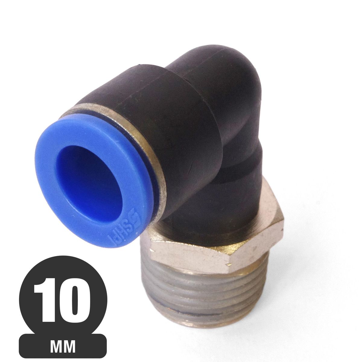 PUMA - Codo de Conexion Rapida 10 mm con Rosca HE 14 SPL 10-02