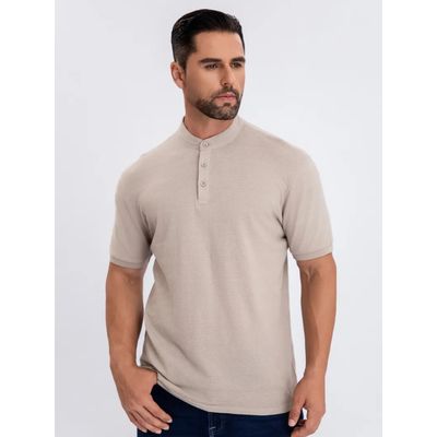 Imagen 2 del producto Camisa Hombre Algodón Slim Fit, Verano Cuello Mao, Botones 6285