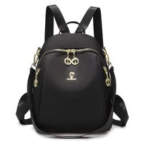 Mochila Victoria Black Mujer backpack Bag Clasic Tela Oxford AS058