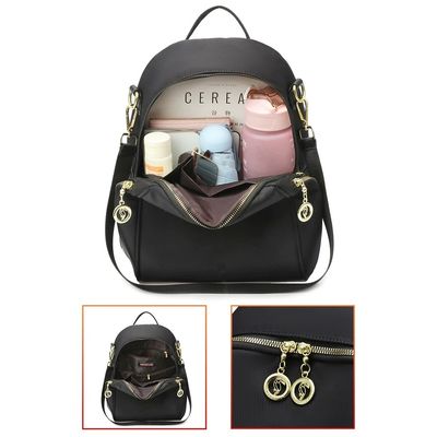 Imagen 2 del producto Mochila Victoria Black Mujer backpack Bag Clasic Tela Oxford AS058